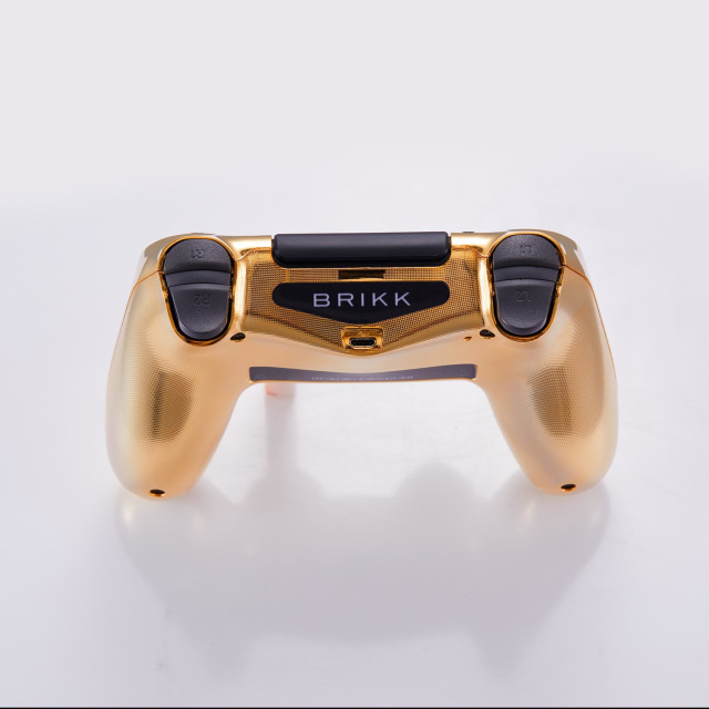 Lux DualShock 4 Controller for PS4 in 24k yellow gold and diamonds 